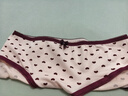 內褲女日系甜美純欲風(fēng)少女內褲中腰透氣大碼少女學(xué)生三角短褲頭 粉桃心 1條 XL 【125-155斤】 曬單實(shí)拍圖