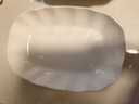 荷葉魚盤家用蒸魚陶瓷盤子菜盤2025年新款高級感輕奢洋氣陶瓷魚盤 純白 26.5cm 10.5英寸荷葉魚盤【2只裝】 曬單實(shí)拍圖