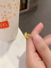 老鳳祥黃金項鏈女足金吊墜純金項鏈女生日禮物送女友老婆項鏈女2025新款 三生有杏足金吊墜+久伴鐘愛禮盒【贈S925鏈】 曬單實(shí)拍圖