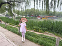 迪士尼愛(ài)莎公主短袖t恤女童女孩兒童裙莎夏季半袖夏裝JXAF1125D 紫色140 曬單實(shí)拍圖