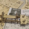 若客（ROKR）豪華蒸汽火車(chē) 積木diy手工木質(zhì)拼裝玩具車(chē)模型立體拼圖生日禮物 曬單實(shí)拍圖