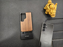 奇異殼【實木推拉殼】適用三星GalaxyS25Ultra手機殼s25u金屬無邊框保護套木質拼接半包防摔磁吸新款高級 黑色【胡桃木+鋁合金/推拉安裝/四角防摔】 曬單實拍圖