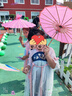 九能漢服女童夏季新款兒童連衣裙古風公主裙國風女孩古裝禮服演出裙子 淡綠-小熊 130 適合115-125cm 約38-46斤 曬單實拍圖