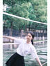 白襯衫女夏短袖jk制服套裝高中生初中生畢業(yè)服班服校服日系學(xué)院風(fēng) 女白短袖（刺繡)+藍短裙+細交叉 M 曬單實(shí)拍圖