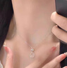 DRIG銀項鏈女生日禮物精致2025新款平安扣送女友老婆媽媽輕奢小眾 三生有杏玉髓平安扣【品牌禮盒】 曬單實(shí)拍圖