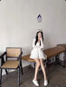 OLJ奢侈高端品牌小白鞋女2025新款透氣百搭休閑通勤真皮平底淺口單鞋 白色 37 曬單實拍圖
