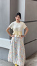 京多夢(mèng)法式荷葉邊短袖T恤女2025夏季時(shí)尚新款寬松短款圓領(lǐng)正肩短袖上衣 杏色 L 杏色（100-115斤） 曬單實(shí)拍圖