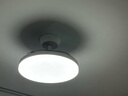 美的（Midea）風扇燈餐廳吊扇燈led臥室燈隱形扇葉遙控三防燈具1級能效包安裝 曬單實拍圖