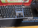 羅技（Logitech）K845機(jī)械鍵盤 有線鍵盤 辦公電腦打字鍵盤  電競(jìng)游戲發(fā)光全尺寸個(gè)性化定制鍵帽 K845青軸+極晝透光鍵帽+桌墊 曬單實(shí)拍圖