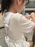 安踏兒童T恤女大童裝2025年夏季簡(jiǎn)約百搭舒適透氣撞色學(xué)生短袖t 純凈白-1 140 cm 曬單實(shí)拍圖