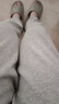 藏藍(lán)色小腳錐形沖鋒褲男女款散步工裝褲休閑美式戶外登山運(yùn)動褲子 布丁C634卡其色 2XL 【140-160斤】 曬單實(shí)拍圖