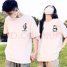 love legend情侶裝短袖t恤上衣服套裝一男一女夏季新款百搭半袖潮流班服定制 白色+白色 2XL 男+女L 曬單實(shí)拍圖