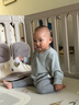 babylove寶寶開衫春秋長袖嬰幼兒外套彈力外穿休閑上衣簡約百搭秋裝 曬單實拍圖