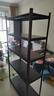 中妍貨架置物架家用多層落地儲物架倉儲客廳展示架陽(yáng)臺收納架貨物架子 【通立柱加厚】四層198cm高 【黑色加厚】長(cháng)150寬50cm 曬單實(shí)拍圖