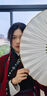 贏夫人（Mrs win）國(guó)風(fēng)長(zhǎng)流蘇無(wú)耳洞耳掛耳墜女新中式古風(fēng)漢服銅錢(qián)耳環(huán)耳夾耳飾品男 時(shí)鶴耳掛紅色一對(duì) 曬單實(shí)拍圖