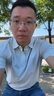與狼共舞【速干】翻領(lǐng)短袖T恤男2025夏季新款男裝商務(wù)休閑防曬POLO衫6012 淺豆綠231 XL (180) 曬單實拍圖
