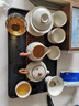 蘇氏陶瓷（SUSHI CERAMICS）汝窯茶具套裝家用辦公禮品功夫茶具茶盤(pán)蓋碗泡茶壺平價(jià)團購款 曬單實(shí)拍圖