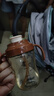 IBOOLBEAR適用世喜奶瓶直飲吸管配件奶嘴鴨嘴重力球吸管四喜手柄奶蓋水杯頭 翻蓋直飲杯蓋-棕色(18個(gè)月+) 贈備用吸嘴 曬單實(shí)拍圖