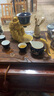 瓷牌茗茶具瓷牌茗 招財金蟾茶具套裝懶人自動茶壺家用茶盤描金泡茶器 金色蟾王獻瑞霽藍自動泡茶器7件 曬單實拍圖