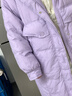 （反季清貨）2025冬季新款寬松小個(gè)子羽絨服女韓版連帽外套 淡紫 M 曬單實(shí)拍圖
