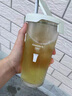 Glasslock水杯進(jìn)口帶蓋吸管杯女生夏季便攜玻璃涼水杯咖啡果汁飲料杯450ml 曬單實(shí)拍圖