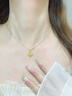 傾愛黃金項鏈女999足金生肖蛇福牌吊墜小眾套鏈七夕禮物送女友 精美玫瑰禮盒-請勿單拍 曬單實拍圖