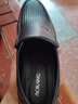 奧康品牌男鞋夏季皮涼鞋男士商務(wù)休閑洞洞鞋透氣中老年爸爸鞋 黑色 44 (運動(dòng)鞋45=皮鞋44) 曬單實(shí)拍圖