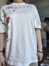 查爾斯桃心【王楚然同款】短袖t恤男女重磅創(chuàng)意卡通涂鴉純棉情侶圓領體恤 M 曬單實拍圖