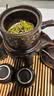 琦軒源茶具套裝家用半全自動石磨懶人功夫茶具茶杯茶葉罐泡茶杯 韻黑暗香自動茶具10件套+四方茶盤 曬單實拍圖