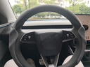 TUSK適用于特斯拉方向盤套modely3煥新版翻毛皮保護四季通用吸汗配件 煥新版M3/Y專用方向盤套-灰色 曬單實拍圖