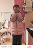 探路者（TOREAD）旗艦 兒童羽絨服男女中大童裝秋冬季超輕短款外套上衣 城市粉 160 曬單實(shí)拍圖