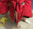 巴拉巴拉童裝兒童羽絨服男童冬裝加厚保暖外套連帽上衣小童戶外潮 中國紅60611-灰鴨絨 130 （充絨量146g） 曬單實拍圖