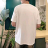 名創(chuàng)優(yōu)品（MINISO）索羅娜涼感t恤男夏季新款圓領正肩7A抗菌防螨親膚短袖 白 L 曬單實拍圖