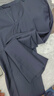 嘉福祥高端100%純羊毛西服面料抗皺精紡羊毛套裝褲子西裝布料純色春夏季 藏藍--100羊毛  1米價(jià) 曬單實(shí)拍圖