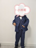 蘿卜唄唄（LUOBOBEIBEI）兒童西裝格子男童禮服套裝鋼琴表演主持演出服 藏青五件套 130  曬單實(shí)拍圖