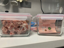 Glasslock進(jìn)口鋼化玻璃手提型便攜大容量冰箱冷藏保鮮收納盒密封防潮3700ml 曬單實(shí)拍圖