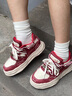 MOJIANSHI7cm隱形內增高牛仔板鞋男女 夏季透氣厚底情侶運動(dòng)休閑潮流帆布鞋 紅色 （隱形增高款） 41 男款 曬單實(shí)拍圖