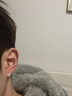 京蔻迪s925  耳環(huán)鑲鉆嘻哈hiphop鋯石街頭男女百搭款 s925銀耳環(huán) / 一對 曬單實拍圖