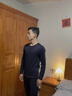貓人【駝絨】男士保暖內衣男加絨加厚防寒秋衣秋褲套裝護膝保暖褲女 曬單實(shí)拍圖