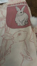 果殼（Gukoo）睡衣女空調服春秋滿(mǎn)印可愛(ài)兔子女士睡衣甜美家居服套裝 粉白 S  曬單實(shí)拍圖