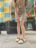 妙麗（Millies）品牌小眾芭蕾風(fēng)單鞋女學(xué)院風(fēng)2025新款瑪麗珍鞋子輕奢運動休閑女鞋 米黃 37 曬單實拍圖