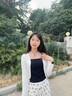 LZJV冰絲針織防曬衣開(kāi)衫女2025新款夏薄款披肩外搭罩衫短款空調(diào)衫外套 白色 均碼(80-130斤） 曬單實(shí)拍圖