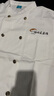 NOSSKISS品牌2025純棉短袖t恤男夏季休閑全棉翻領刺繡POLO半袖體恤衫 米白色 L 175 曬單實拍圖