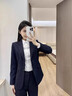 皮爾卡丹（pierre cardin）職業(yè)西裝正裝職場(chǎng)套裝男女公務(wù)面試工作服定制工裝西服 女四季款黑色西裝+褲+襯衫 5XL女146-155斤男186-195斤 曬單實(shí)拍圖