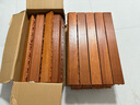 ANGELDECK 防腐木陽(yáng)臺(tái)自拼接戶外浴室花園陽(yáng)光房甘巴豆實(shí)木地板防腐防水免安裝60*30*3cm 甘巴豆平面款（60*30*3cm） 曬單實(shí)拍圖