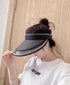 雪倫朵防曬帽子男夏季2025年新款草編空頂遮陽(yáng)帽戶(hù)外太陽(yáng)帽大帽檐涼帽 黑色 單個(gè)帽子 曬單實(shí)拍圖