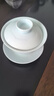 金鑲玉三才蓋碗 景德鎮(zhèn)影青瓷陶瓷影雕工藝泡茶功夫茶具家用 蓮花 曬單實(shí)拍圖