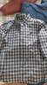 Teenie Weenie小熊男裝美式休閑舒適柔軟格子長(cháng)袖襯衫 藏青 M 曬單實(shí)拍圖