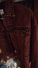 UR2025春季新款男裝潮流設計感洗水直筒牛仔長(cháng)褲UMV850008 酒紅色 31 曬單實(shí)拍圖