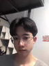 蔡司（ZEISS）鏡片超輕純鈦大臉框眼鏡男近視可配有度數(shù)防藍光散光變色眼睛架女 黑色【輕鈦大框】 眼鏡框【免郵試戴贈運費險】 曬單實拍圖